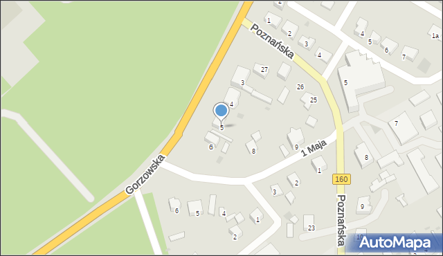 Dobiegniew, Gorzowska, 5, mapa Dobiegniew