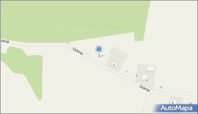 Dobromierz, Górna, 3, mapa Dobromierz