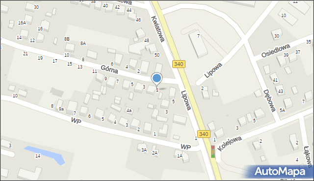 Dobroszyce, Górna, 1, mapa Dobroszyce