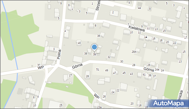 Dobroszyce, Górna, 34, mapa Dobroszyce