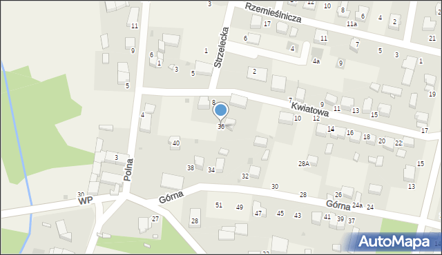 Dobroszyce, Górna, 36, mapa Dobroszyce