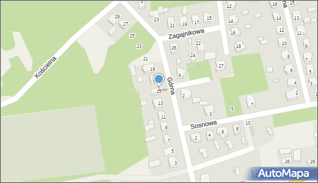 Domaniewice, Górna, 15, mapa Domaniewice