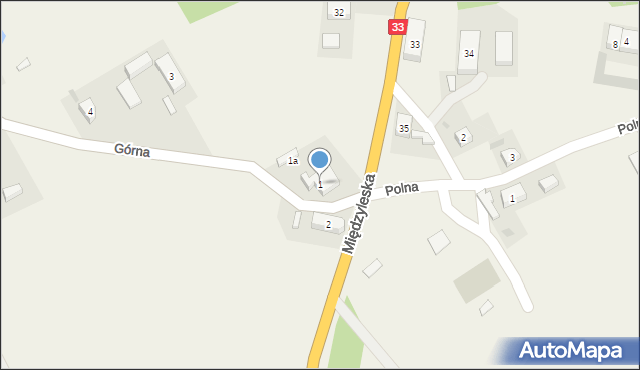 Domaszków, Górna, 1, mapa Domaszków