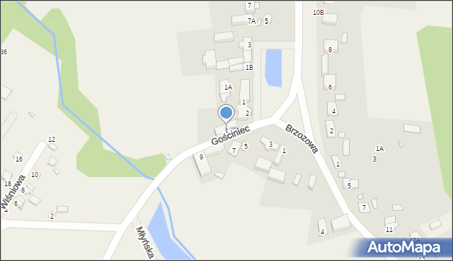 Dominikowo, Gościniec, 4, mapa Dominikowo