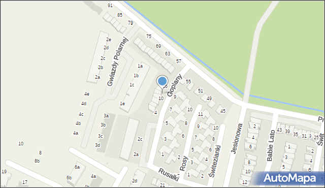 Dopiewiec, Goplany, 12, mapa Dopiewiec