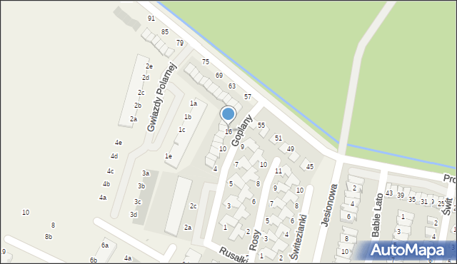 Dopiewiec, Goplany, 16, mapa Dopiewiec