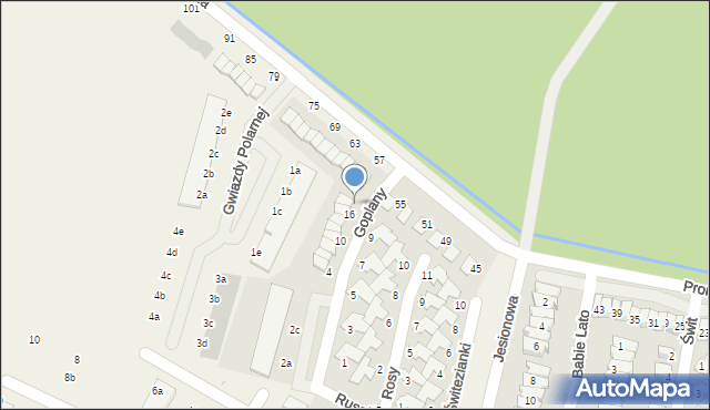 Dopiewiec, Goplany, 18, mapa Dopiewiec
