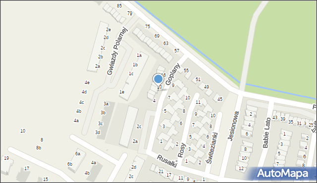 Dopiewiec, Goplany, 8, mapa Dopiewiec