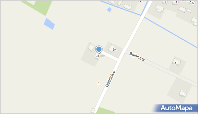 Drochów Górny, Gościniec, 1, mapa Drochów Górny