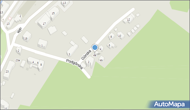 Duszniki-Zdrój, Górska, 4a, mapa Duszniki-Zdrój