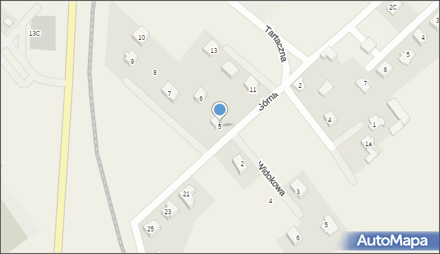 Dziemiany, Górna, 5, mapa Dziemiany