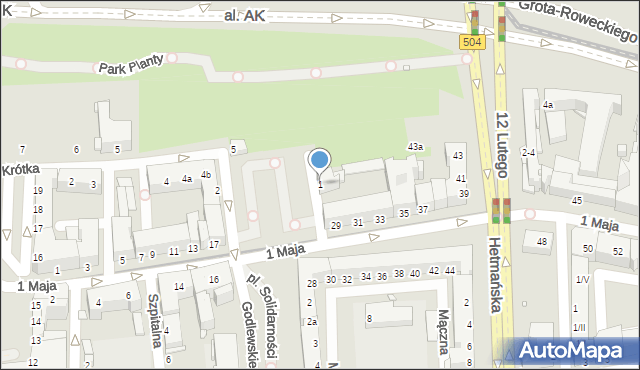 Elbląg, Gołębia, 1, mapa Elbląga