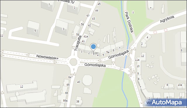 Elbląg, Górnośląska, 3, mapa Elbląga