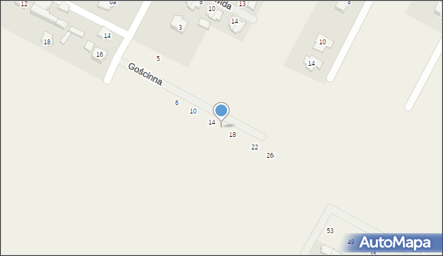 Falenty Nowe, Gościnna, 16, mapa Falenty Nowe