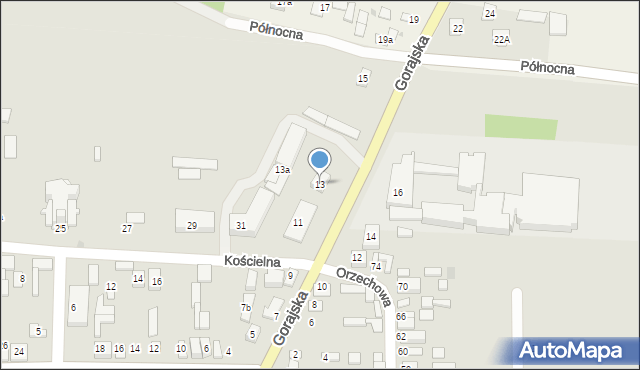 Frampol, Gorajska, 13, mapa Frampol