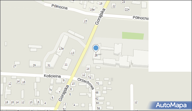 Frampol, Gorajska, 16, mapa Frampol