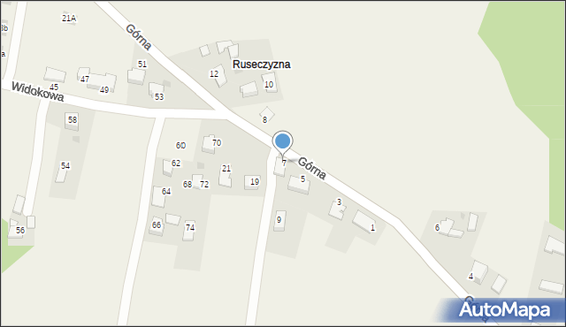 Frydrychowice, Górna, 7, mapa Frydrychowice