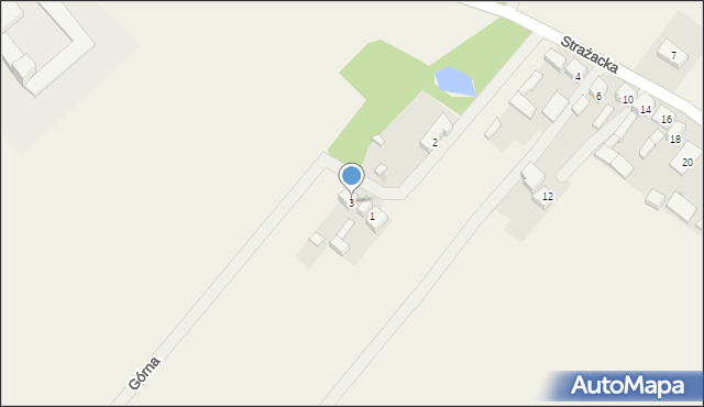 Gadka, Górna, 3, mapa Gadka