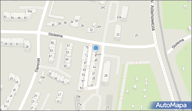 Gdańsk, Goska, 47, mapa Gdańska