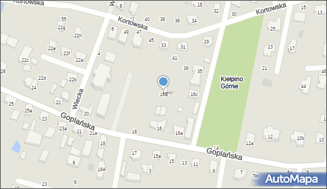 Gdańsk, Goplańska, 16E, mapa Gdańska