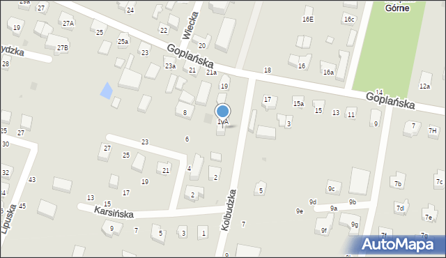 Gdańsk, Goplańska, 19b, mapa Gdańska