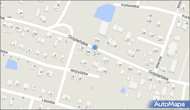 Gdańsk, Goplańska, 27, mapa Gdańska