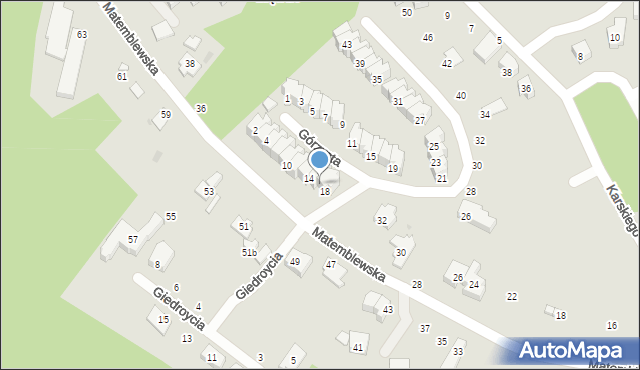 Gdańsk, Górzysta, 16, mapa Gdańska