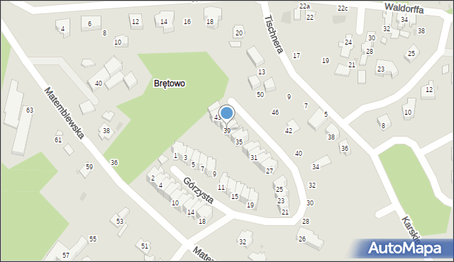 Gdańsk, Górzysta, 39, mapa Gdańska