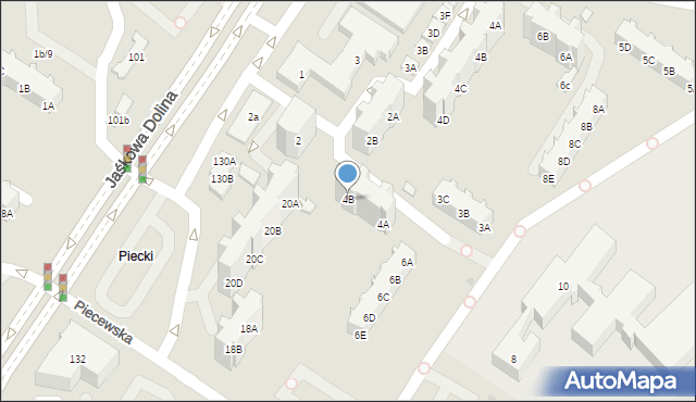 Gdańsk, Gojawiczyńskiej Poli, 4B, mapa Gdańska