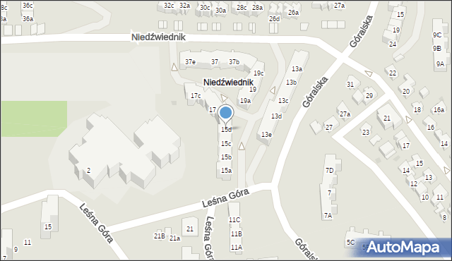 Gdańsk, Góralska, 15d, mapa Gdańska