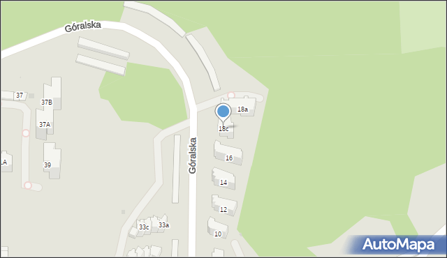 Gdańsk, Góralska, 18c, mapa Gdańska