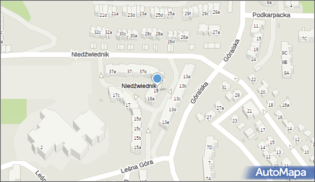 Gdańsk, Góralska, 19b, mapa Gdańska