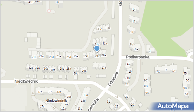 Gdańsk, Góralska, 29c, mapa Gdańska
