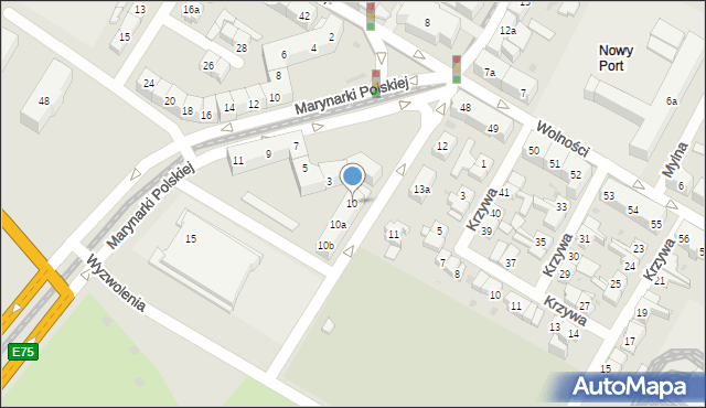Gdańsk, Góreckiego Mariana, ks., 10, mapa Gdańska