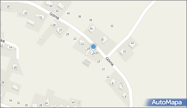 Gdów, Górna, 17, mapa Gdów