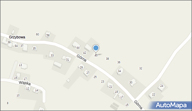 Gdów, Górna, 40, mapa Gdów