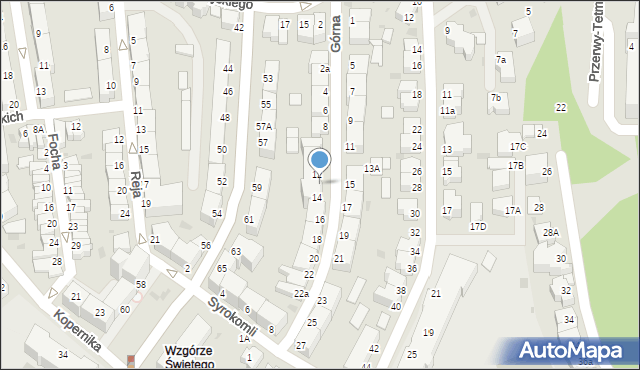 Gdynia, Górna, 12-14, mapa Gdyni