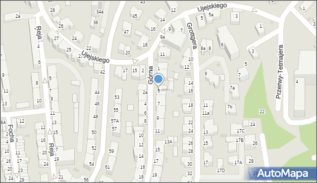 Gdynia, Górna, 5, mapa Gdyni