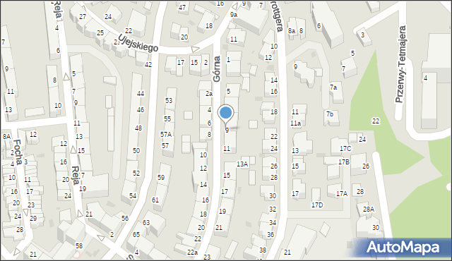 Gdynia, Górna, 9, mapa Gdyni