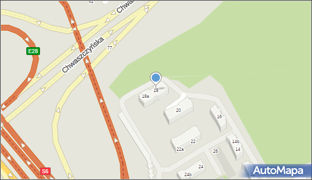 Gdynia, Górnicza, 18, mapa Gdyni