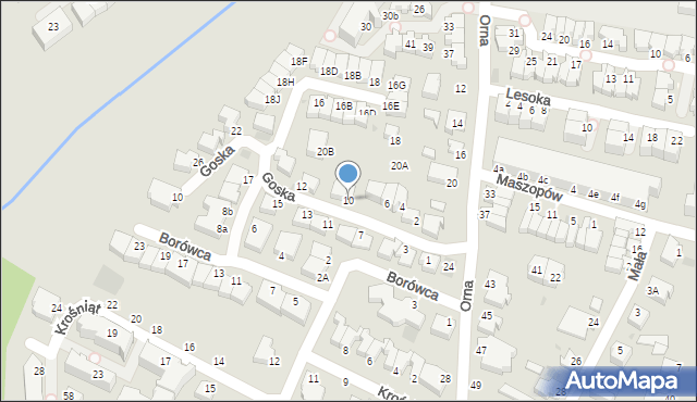 Gdynia, Goska, 10, mapa Gdyni