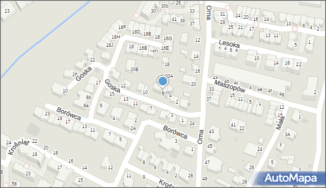 Gdynia, Goska, 6, mapa Gdyni