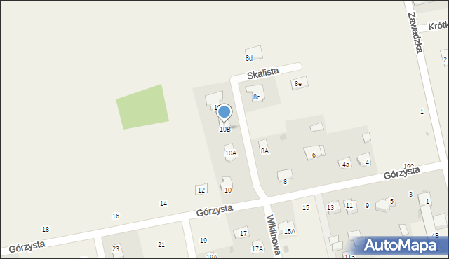 Giełczyn, Górzysta, 10B, mapa Giełczyn