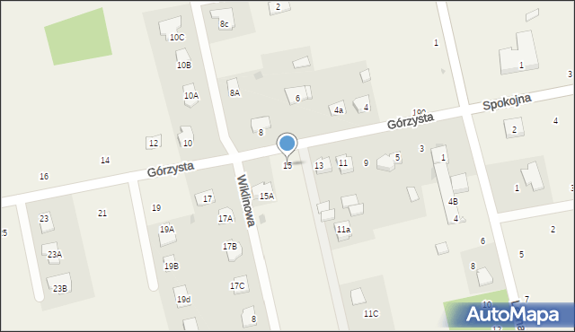 Giełczyn, Górzysta, 15, mapa Giełczyn