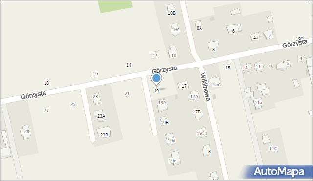 Giełczyn, Górzysta, 19, mapa Giełczyn