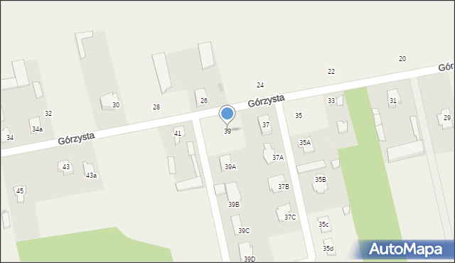 Giełczyn, Górzysta, 39, mapa Giełczyn