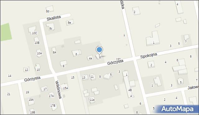 Giełczyn, Górzysta, 4, mapa Giełczyn