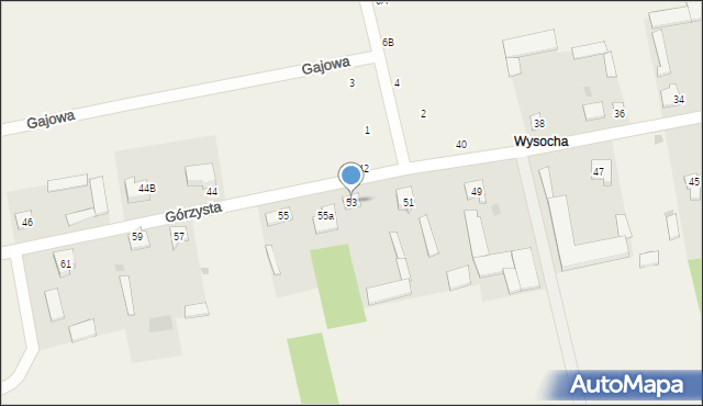 Giełczyn, Górzysta, 53, mapa Giełczyn
