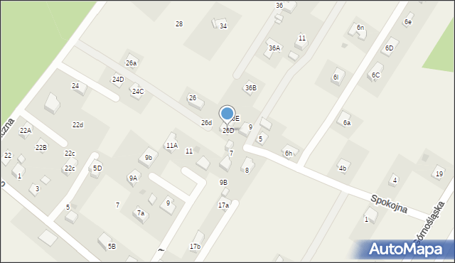 Gilowice, Górnośląska, 26d, mapa Gilowice