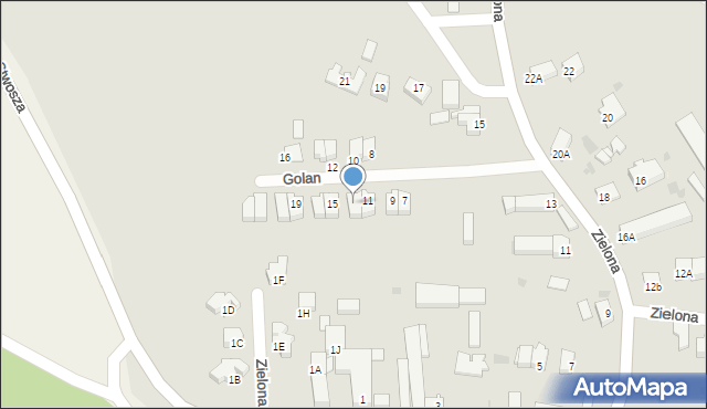 Głogów, Golan Ester, 13, mapa Głogów